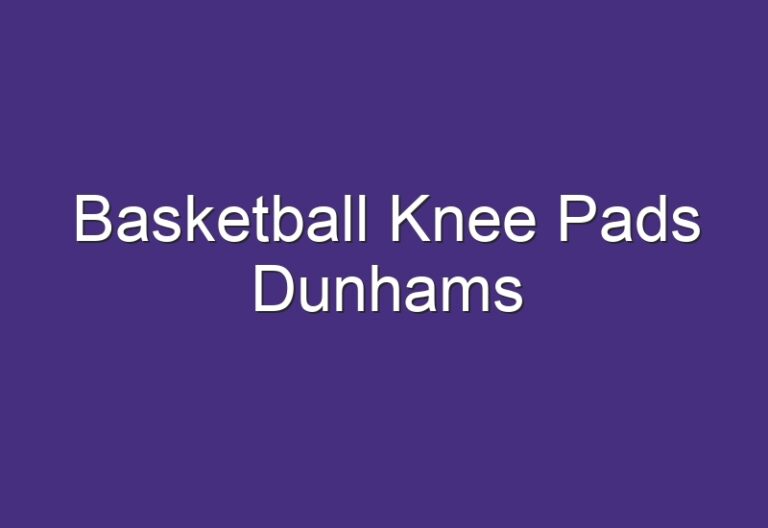Basketball Knee Pads Dunhams