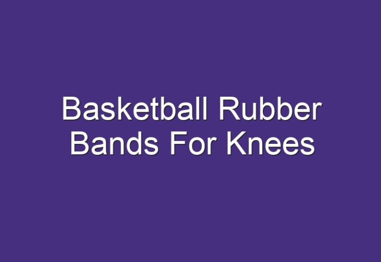 Basketball Rubber Bands For Knees