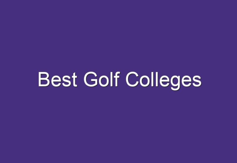 Best Golf Colleges