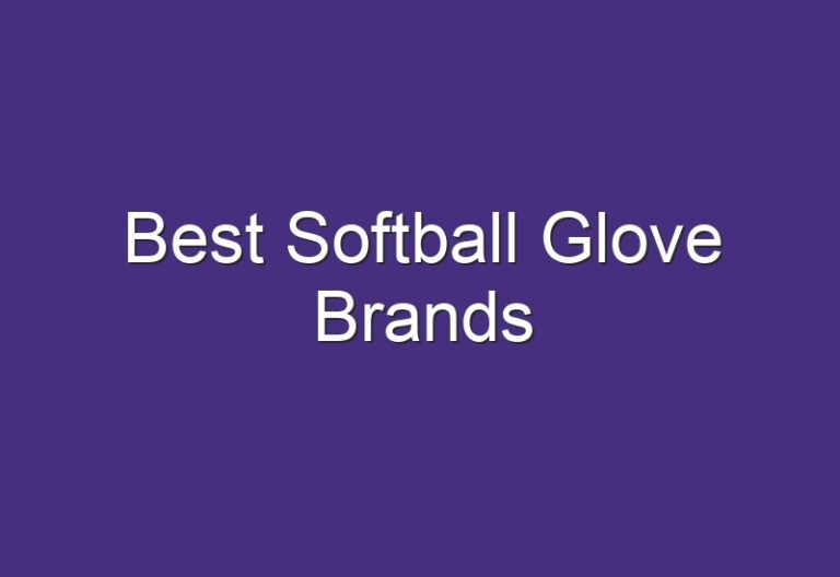 Best Softball Glove Brands