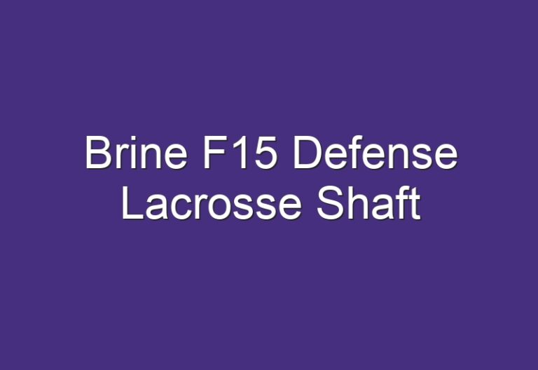 Brine F15 Defense Lacrosse Shaft