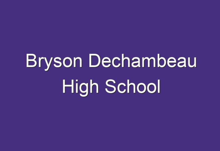 Bryson Dechambeau High School