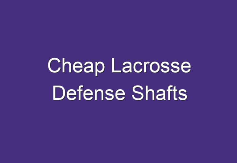 Cheap Lacrosse Defense Shafts