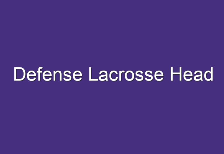 Defense Lacrosse Head