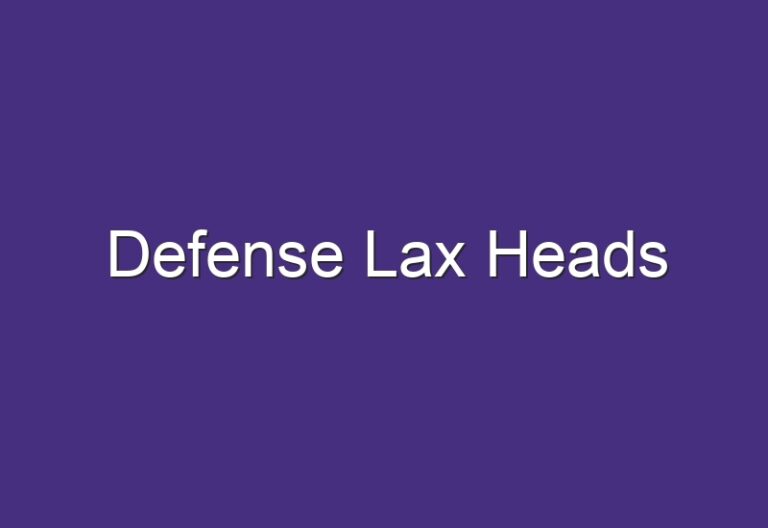 Defense Lax Heads