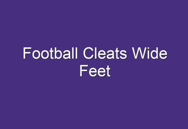 Football Cleats Wide Feet