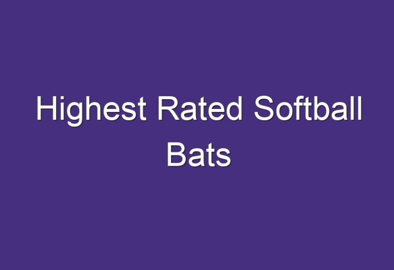 Highest Rated Softball Bats