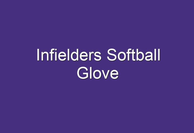 Infielders Softball Glove