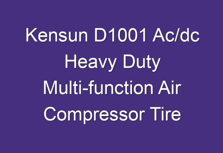 Kensun D1001 Ac/dc Heavy Duty Multifunction Air Compressor Tire Inflator