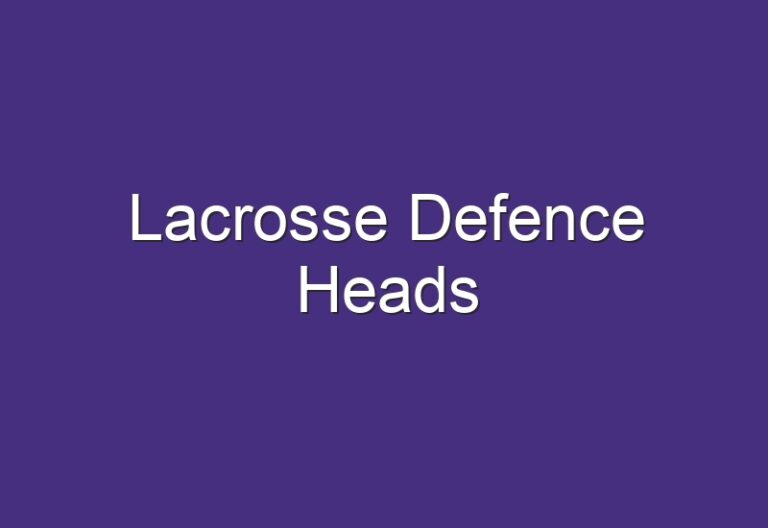 Lacrosse Defence Heads