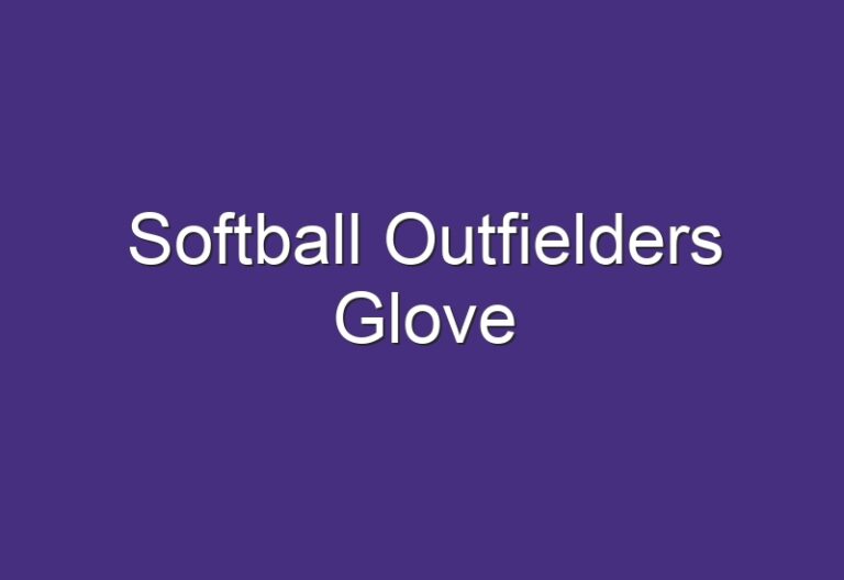 Softball Outfielders Glove