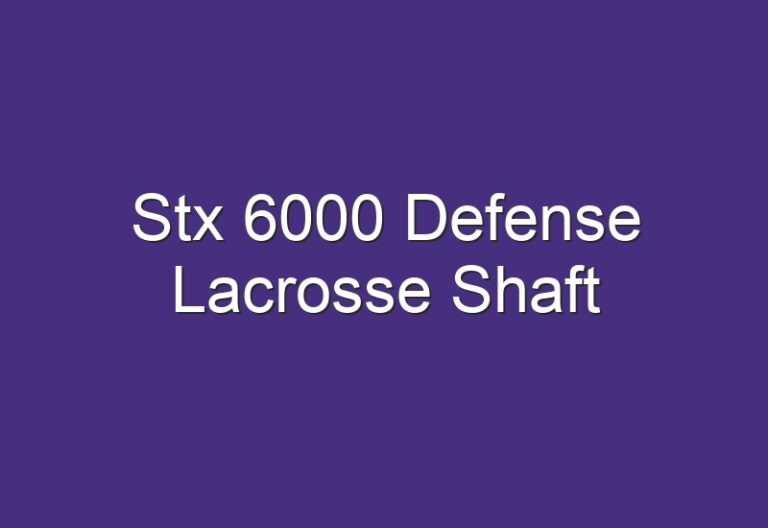 Stx 6000 Defense Lacrosse Shaft