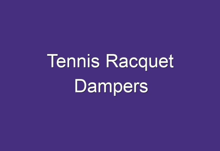 Tennis Racquet Dampers