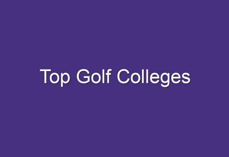 Top Golf Colleges