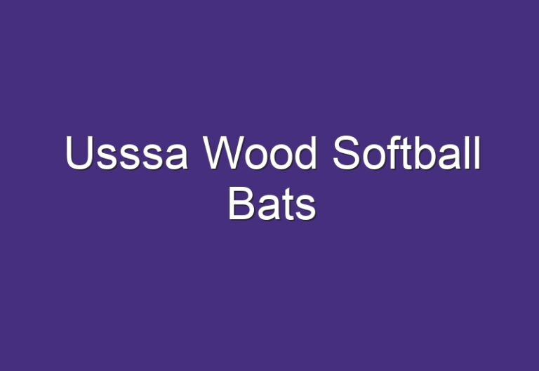 Usssa Wood Softball Bats