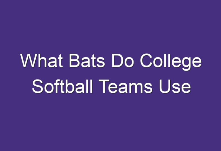 What Bats Do College Softball Teams Use