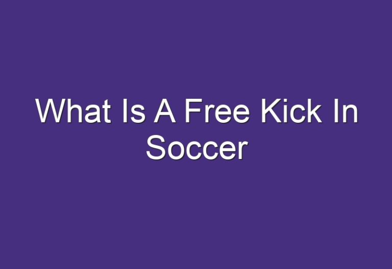 What Is A Free Kick In Soccer What Is A Free Kick In Soccer