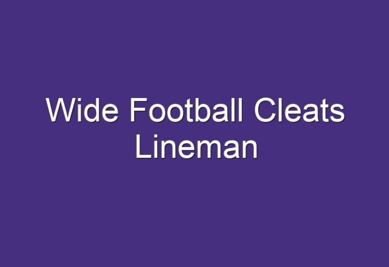 Wide Football Cleats Lineman