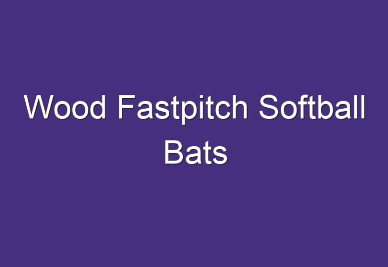 Wood Fastpitch Softball Bats