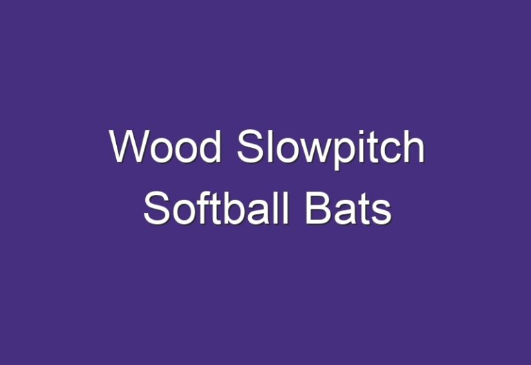 Wood Slowpitch Softball Bats