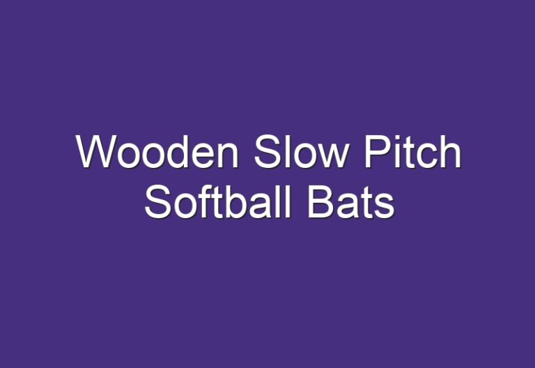 Wooden Slow Pitch Softball Bats