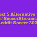 Best 5 Alternative to r/SoccerStreams: Reddit Soccer 2021