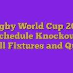 Rugby World Cup 2019 Schedule Knockout: Full Fixtures and Qu…