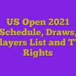 US Open 2021 Schedule, Draws, Players List and TV Rights