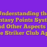 Understanding the Fantasy Points System and Other Aspects of the Striker Club App